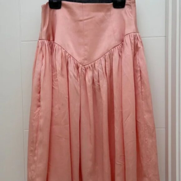 Horses Pink High Waisted V-Skirt - Picture 2 of 6